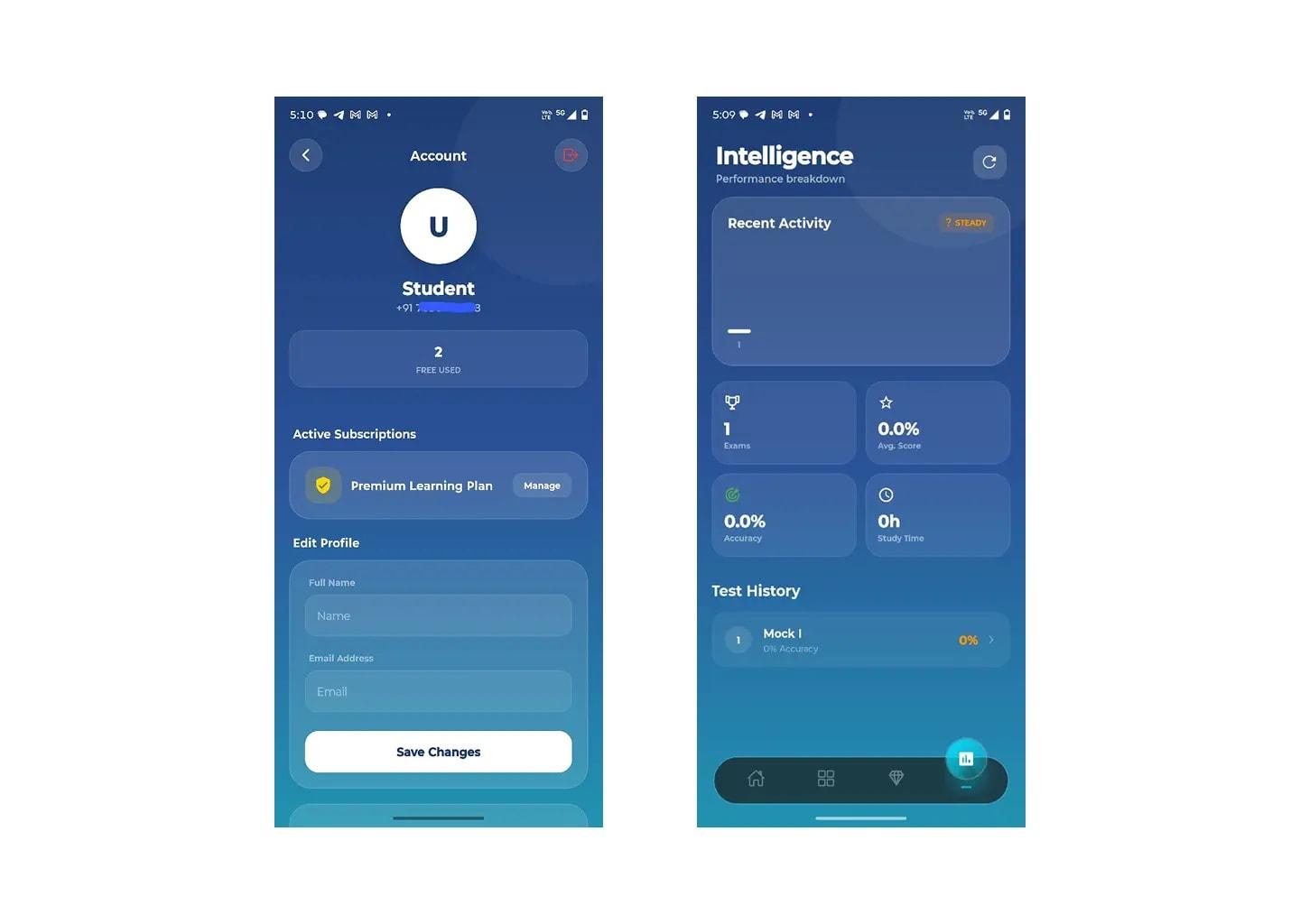 Government Exam Mock Test App